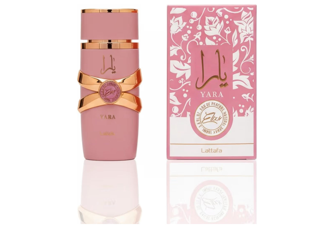 Lattafa Yara Elixir Eau de Parfum Rose Gold Luxury Glass Bottle 100ml for Women
