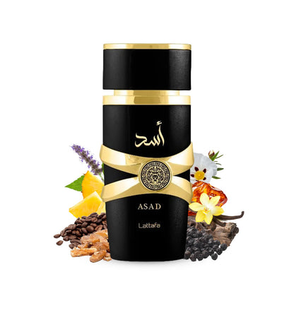 Lattafa Luxury Imported Asad Premium Refreshing Oud and Musk Fragrances Eau De Parfum 100ml Unisex