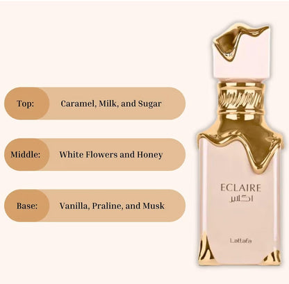 Lattafa Eclaire da Donna - Eau de parfum in bottiglia spray, 100 ml
