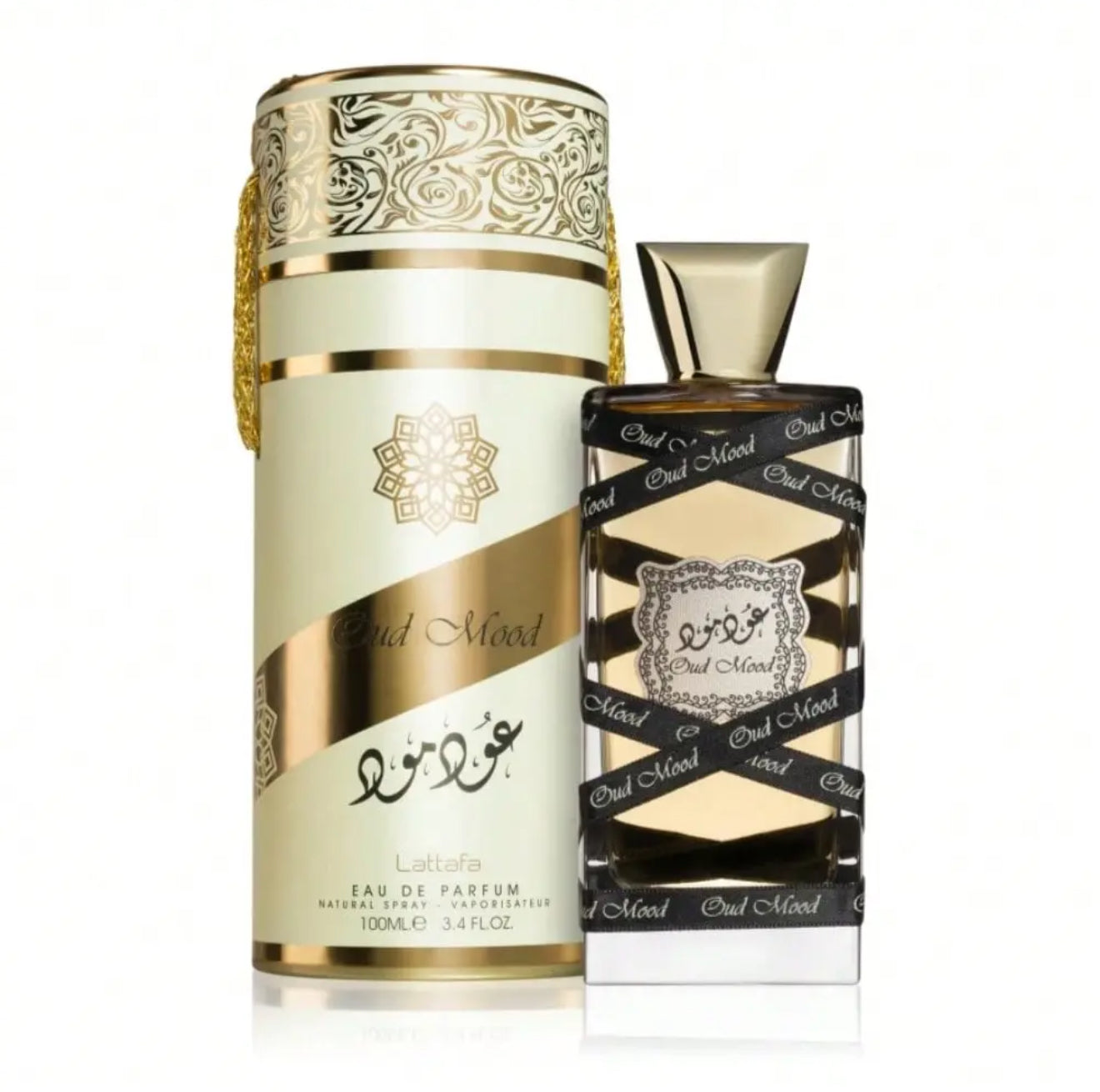 profumo Oud Mood di Lattafa Perfumes. È un'eau de parfum unisex,