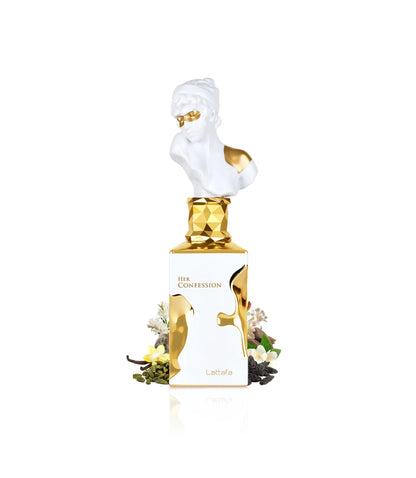 Lattafa Her Confession Eau de Parfum 100 ML - Fragranza Affascinante per Donne con Note di Cannella e Gelsomino
