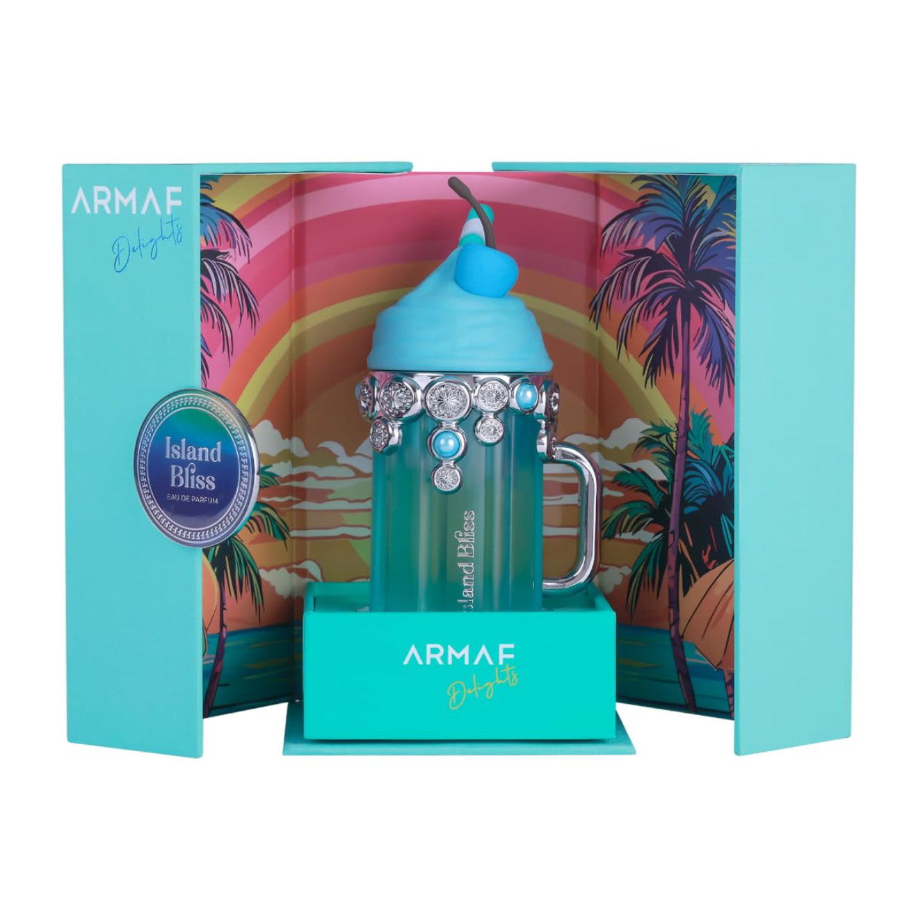 l'Armaf Island Bliss Eau de Parfum, una fragranza  floreale-fruttata gourmand lanciata ne