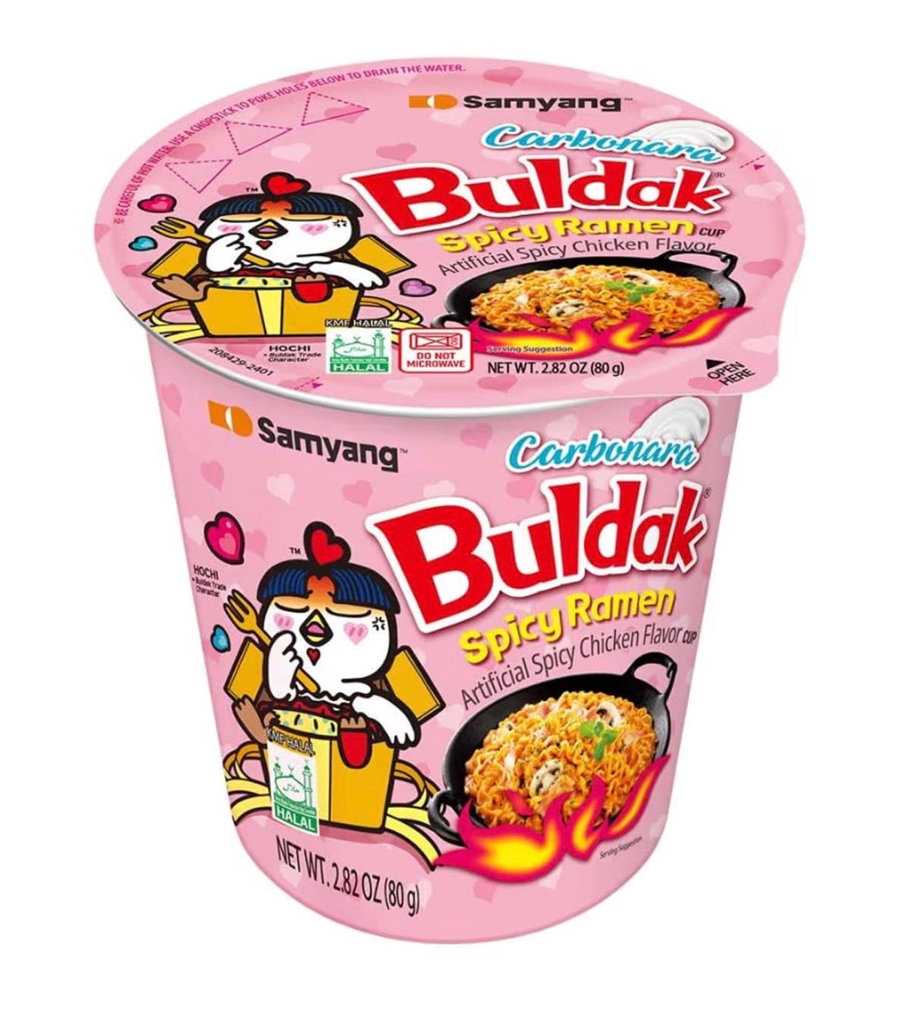 Buldak Cup Noodles Hot Chicken
Carbonara - Samyang 80g