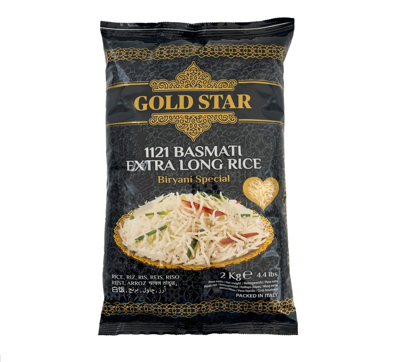 BASMATI GOLD STAR 1121 RISO 2KG