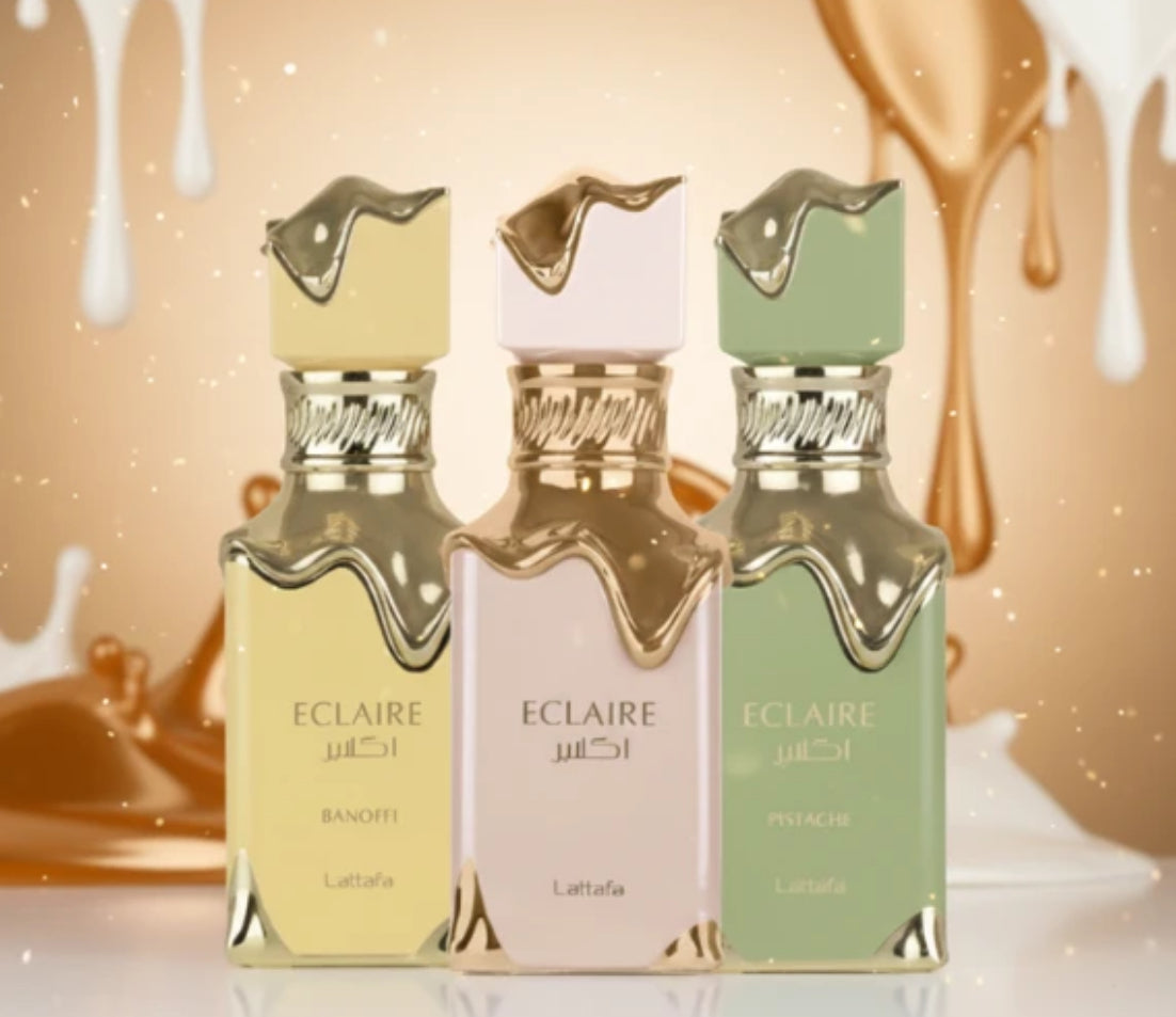 Eclaire Banoffi 100ml, Eclaire Pistacho 100ml Eclaire Lattafa