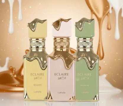 Eclaire Banoffi 100ml, Eclaire Pistacho 100ml Eclaire Lattafa