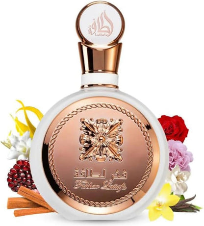FAKHAR ROSE EDP 100 ml - Fragranza Floreale Fruttato per Donna con Note di Frutti Giglio Melograno e Vaniglia