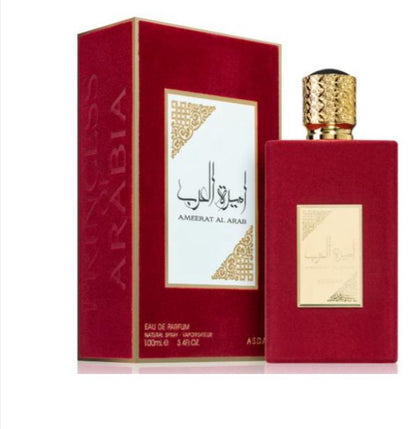 ASDAAF AMEERAT AL ARAB Eau de Parfum 100 ml - Fragranza Floreale da Donna con Note di Agrumi Bergamotto e Gelsomino e Muschio Bianco