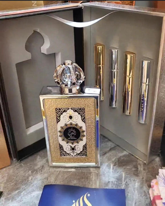 Lattafa Profumo King of Arabia - Eau de Parfum da 100ml con Design Dorato Elegante e Fragranza Unica per Momenti Speciali